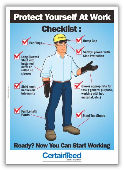 CertainTeed-PPE-poster | Safety Poster Shop | Safety ...