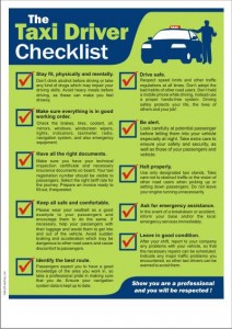 Taxi Driver Checklist