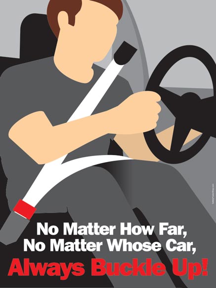 Always Buckle Up Safety Poster Shop