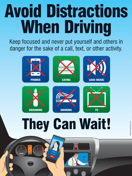Avoid Distractions When Driving