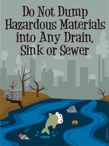 Do Not Dump Hazardous Materials
