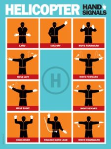 Helicopter Hand Signals Chart