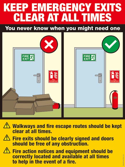 Keep Emergency Exits Clear