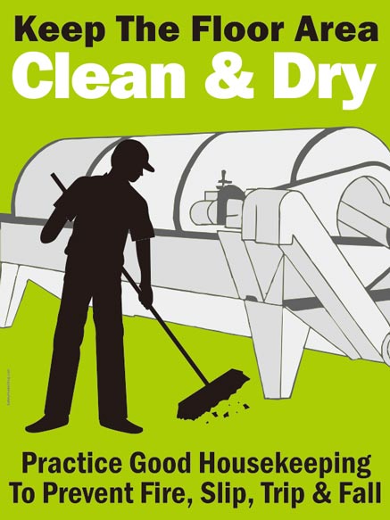 Keep The Floor Area Clean and Dry