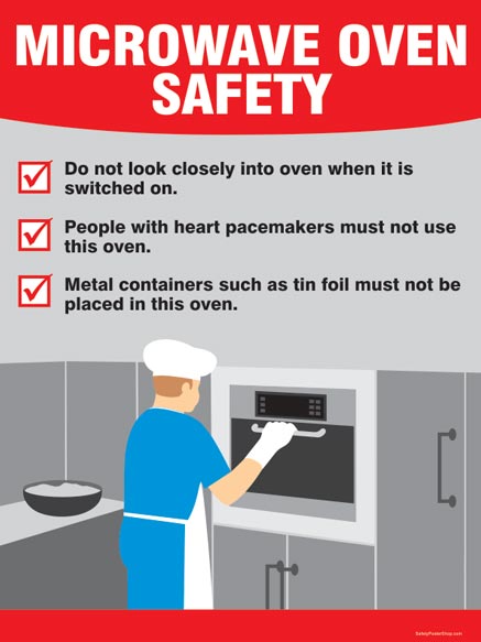 Microwave Safety Poster Shop