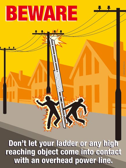 Beware of Overhead Power Lines