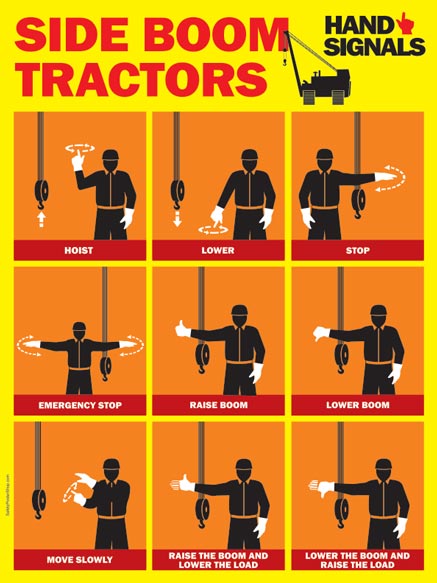 Side Boom Tractors Hand Signals