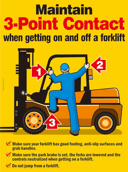 Forklift 3 point contact