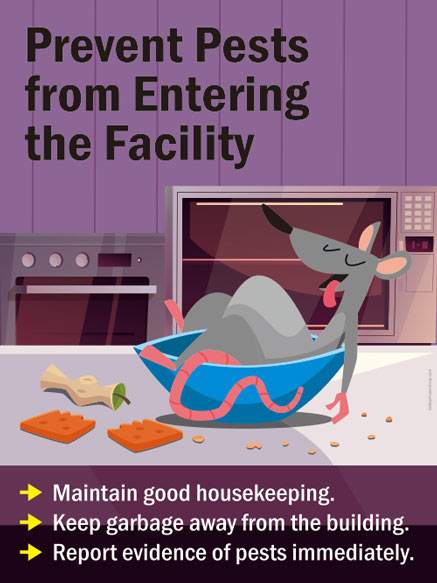 Prevent pests from entering the facility